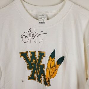 Jon Bon Jovi Autographed Vintage William & Mary Tribe Tee Shirt. NWT